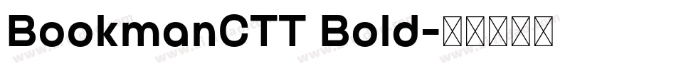BookmanCTT Bold字体转换